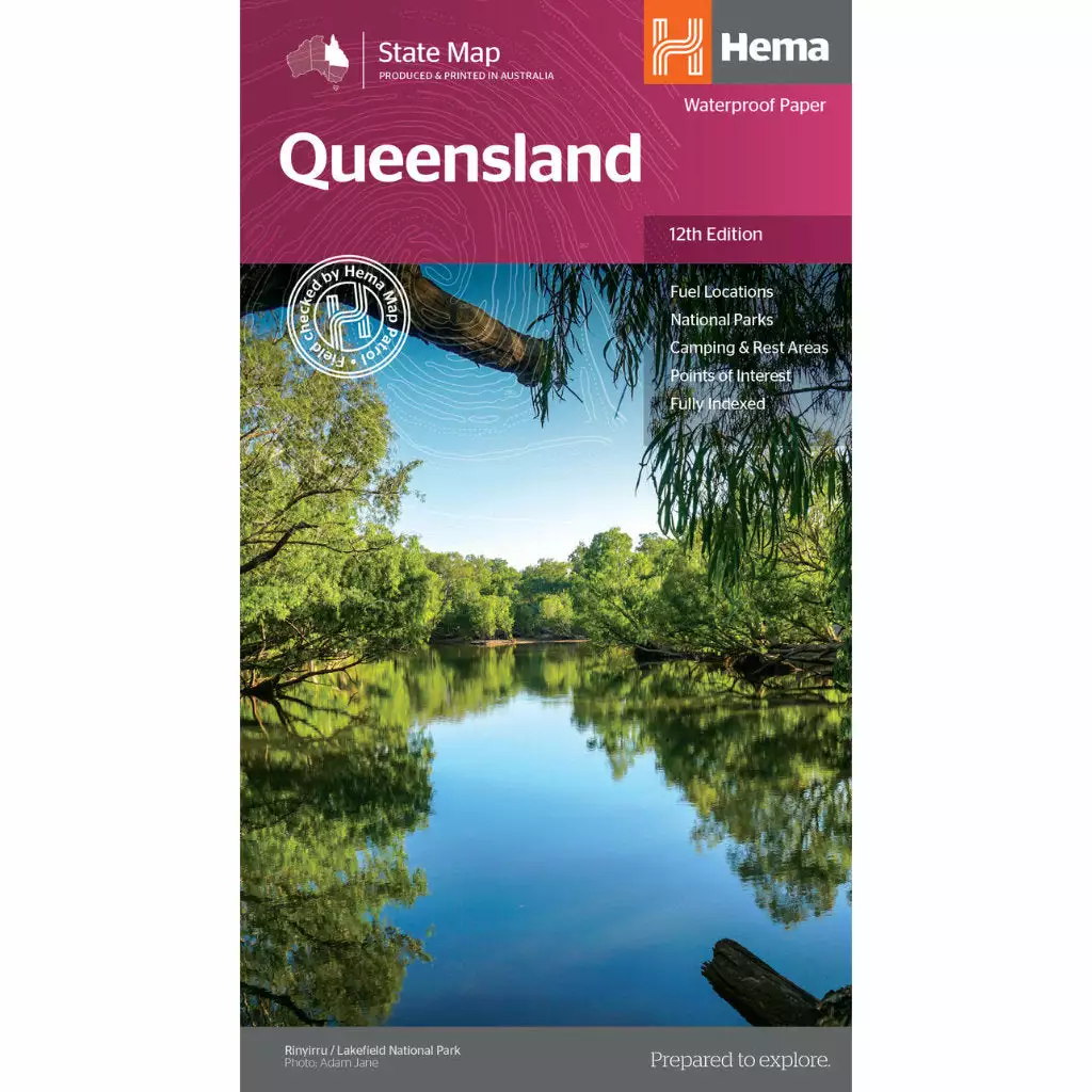 Hema Queensland Australia Waterproof State Map 12th Edition 4 Hema Queensland Australia Waterproof State Map 12th Edition - Image 2