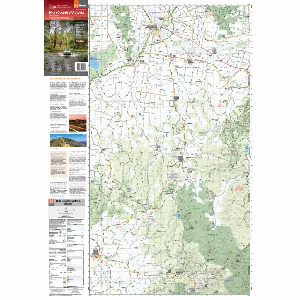Hema The Victorian High Country- North Western Map 5 Hema The Victorian High Country- North Western Map - Image 3
