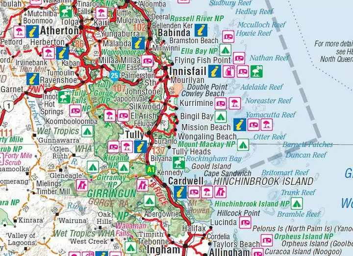 Hema Queensland Australia Waterproof State Map 12th Edition 8 Hema Queensland Australia Waterproof State Map 12th Edition - Image 6