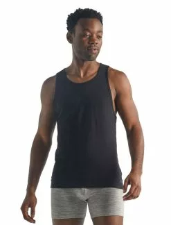 Icebreaker Mens Anatomica Tank -Fishing Elegant store 103034001 2blk