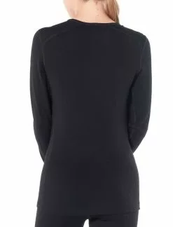 Icebreaker Womens 260 Tech Long Sleeve Crewe -Fishing Elegant store 104387001 3 blk