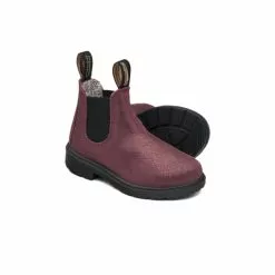 Blundstone 2090 Kids Elastic Sided Boot -Fishing Elegant store 2090 Kids Elastic Sided Rose Pink Boots Side View and Sole JPEG