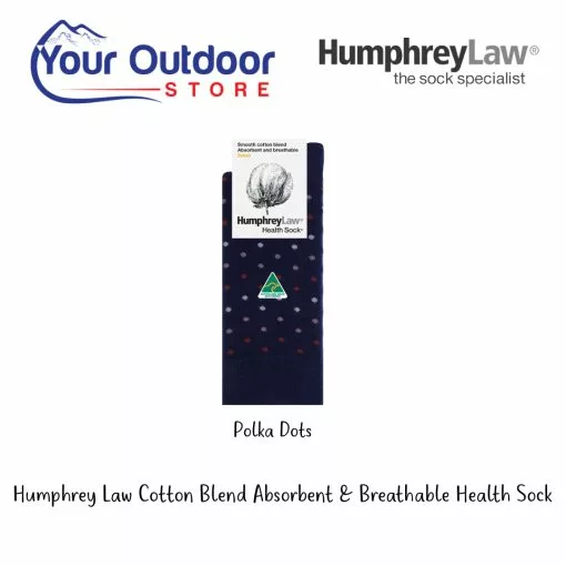 HumphreyLaw Cotton Blend Absorbent & Breathable Health Sock- Pattern -Fishing Elegant store 51C Hero