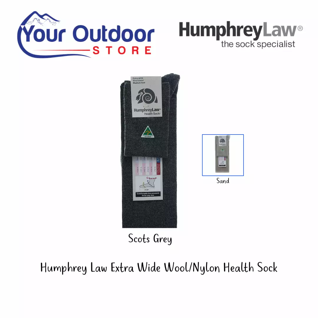 HumphreyLaw Extra Wide Wool / Nylon Health Sock 3 HumphreyLaw Extra Wide Wool / Nylon Health Sock
