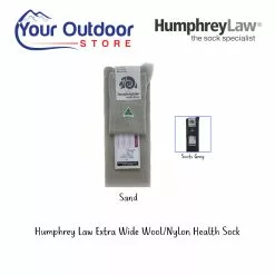 HumphreyLaw Extra Wide Wool / Nylon Health Sock 8 HumphreyLaw Extra Wide Wool / Nylon Health Sock -Fishing Elegant store 67X Hero sand