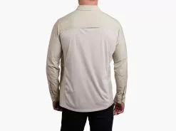KUHL Mens AIRSPEED Long Sleeve Shirt -Fishing Elegant store 7191 airspeed ls light khaki back pdp photo