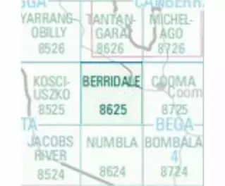 Australian Bush And Country Maps Berridale (NSW) 8625 Topographic Map 1 100,000 Scale 3 Australian Bush And Country Maps Berridale (NSW) 8625 Topographic Map 1 100,000 Scale