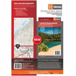 Hema Central Queensland Waterproof Map 1st Edition -Fishing Elegant store 9321438001584 central queensland map ed1 fact sheet rgb 2048px