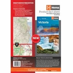 Hema Victoria State Map 9th Edition -Fishing Elegant store 9781865009834 vic state map ed9 fact sheet rgb web