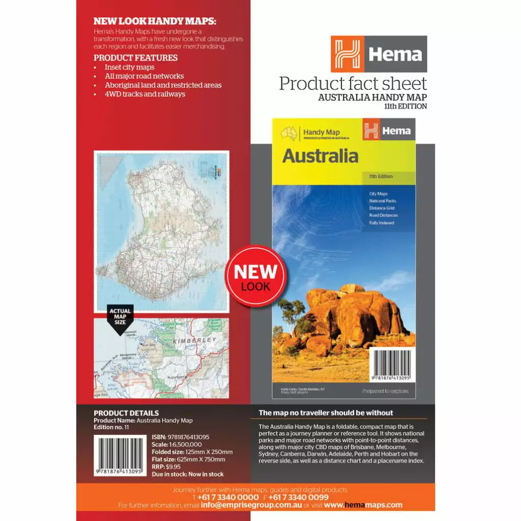 Hema Australia Handy Map 11th Edition 8 Hema Australia Handy Map 11th Edition - Image 6