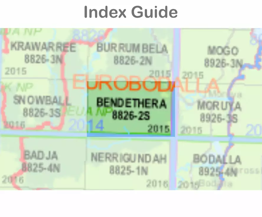 Australian Bush And Country Maps Bendethera 8826-2-S NSW Topographic Map 1 25k 5 Australian Bush And Country Maps Bendethera 8826-2-S NSW Topographic Map 1 25k - Image 3