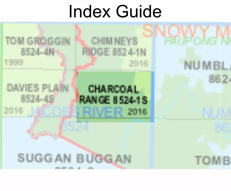 Australian Bush And Country Maps Charcoal Range 8524-1-S NSW Topographic Map 1 25k 4 Australian Bush And Country Maps Charcoal Range 8524-1-S NSW Topographic Map 1 25k - Image 2