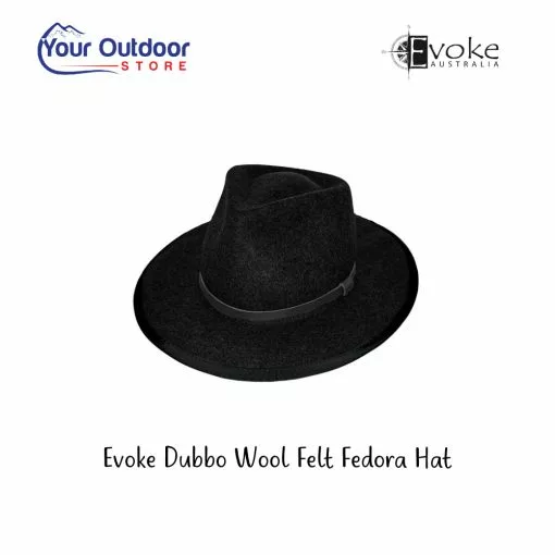 Evoke Dubbo Australian Wool Felt Fedora -Fishing Elegant store EV350 Dubbo fedora felt hat hero