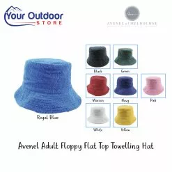Avenel Adult Floppy Flat Top Towelling Hat