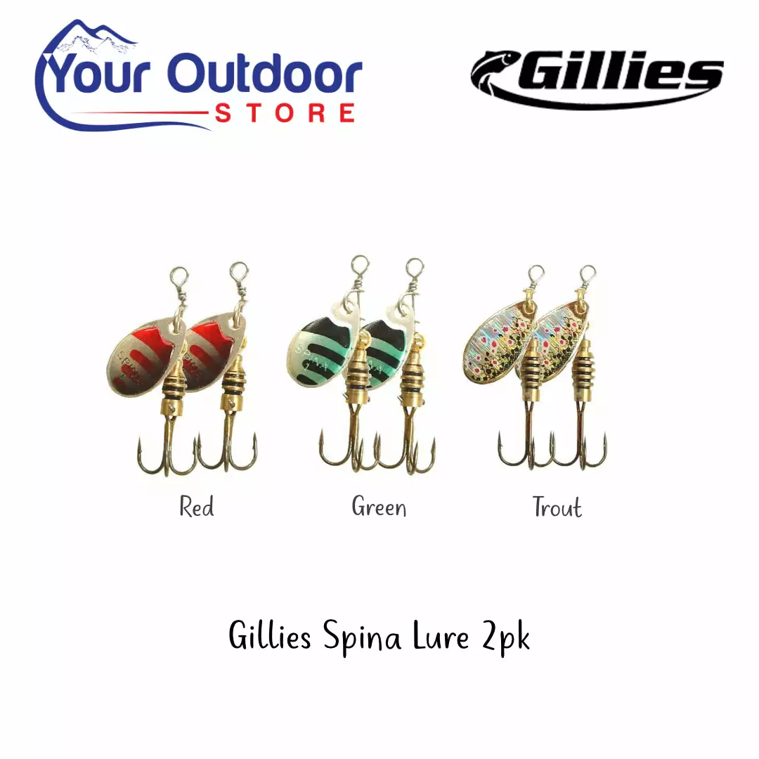 J.M Gillies Gillies Spina Lure 2pk 3 J.M Gillies Gillies Spina Lure 2pk