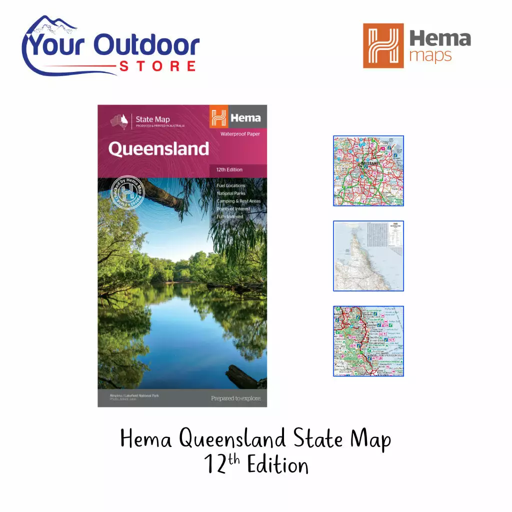 Hema Queensland Australia Waterproof State Map 12th Edition 3 Hema Queensland Australia Waterproof State Map 12th Edition