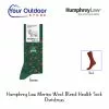 HumphreyLaw Merino Wool Blend Health Sock - Christmas -Fishing Elegant store Humphrey law 85c christmas hero green