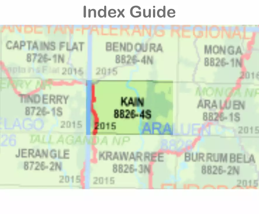 Australian Bush And Country Maps Kain 8826-4-S NSW Topographic Map 1 25k 4 Australian Bush And Country Maps Kain 8826-4-S NSW Topographic Map 1 25k - Image 2