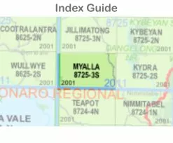Australian Bush And Country Maps Myalla 8725-3-S NSW Topographic Map 1 25k -Fishing Elegant store Myalla 8725 3 S index