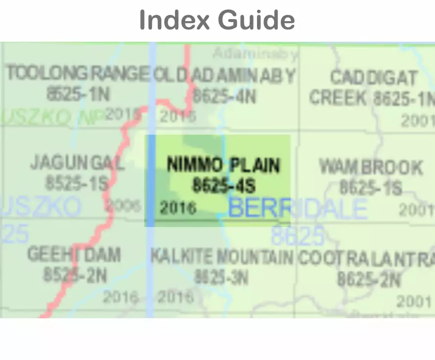 Australian Bush And Country Maps Nimmo Plain 8623-4-S NSW Topographic Map 1:25k 4 Australian Bush And Country Maps Nimmo Plain 8623-4-S NSW Topographic Map 1:25k - Image 2