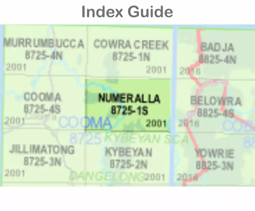 Australian Bush And Country Maps Numeralla 8725-1-S NSW Topographic Map 1 25k 4 Australian Bush And Country Maps Numeralla 8725-1-S NSW Topographic Map 1 25k - Image 2
