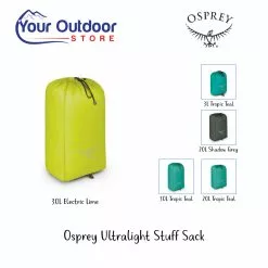 Osprey Ultralight Stuff Sack -Fishing Elegant store Osprey ultralight stuff sack 30L Electric lime