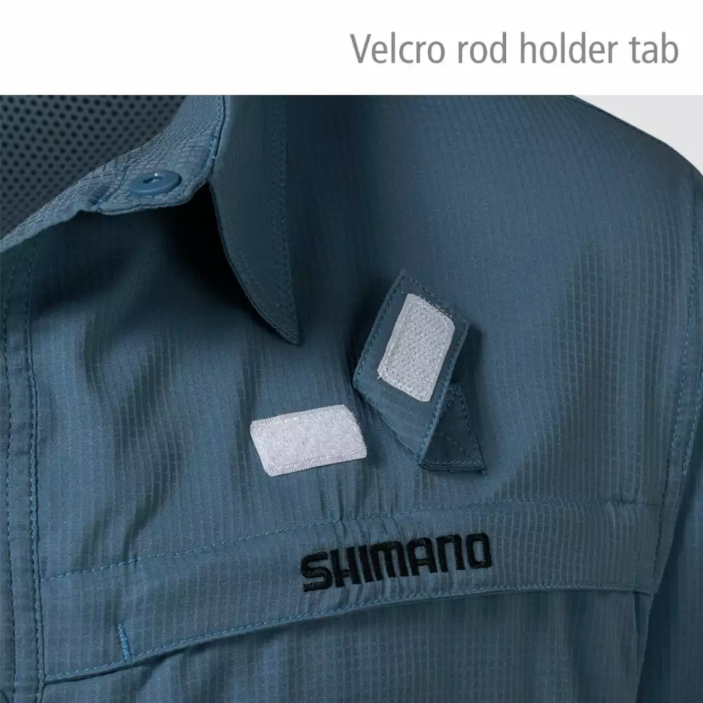 Shimano Mens Pro Stretch Vented Navy Shirt 6 Shimano Mens Pro Stretch Vented Navy Shirt - Image 4