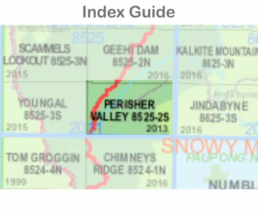 Australian Bush And Country Maps Perisher Valley 8525-2-S NSW Topographic Map 1 25K 4 Australian Bush And Country Maps Perisher Valley 8525-2-S NSW Topographic Map 1 25K - Image 2