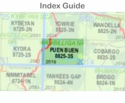 Australian Bush And Country Maps Puen Buen 8825-3-S NSW Topographic Map 1 25k -Fishing Elegant store Puen Buen 8825 3 S index