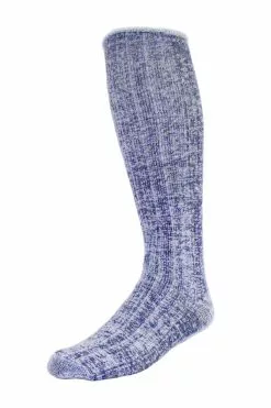 Wilderness Wear Merino Fleece Over Calf Sock -Fishing Elegant store S319 Navy Marle 1