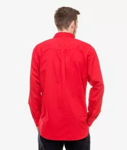 Swanndri Mens Bendigo Long Sleeve Work Shirt -Fishing Elegant store SS18217M bendigo red back