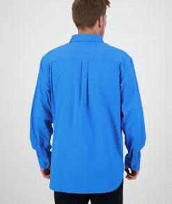 Swanndri Mens Bendigo Long Sleeve Work Shirt -Fishing Elegant store SS192134M Byron LS Shirt AQUA OM 03 Upper JPG 4