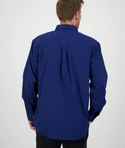 Swanndri Mens Byron Long Sleeve Work Shirt -Fishing Elegant store SS192134M Byron LS Shirt NAVY OM 03 Upper JPG 3