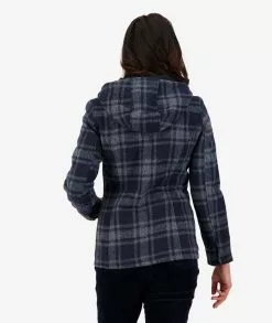 Swanndri Womens Seattle Hoody -Fishing Elegant store SW17405W Seattle Hoody CHARCOAL GRID OM 03 TopZoom 5 WEB