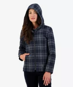 Swanndri Womens Seattle Hoody -Fishing Elegant store SW17405W Seattle Hoody CHARCOAL GRID OM 06 TopZoom 7 WEB