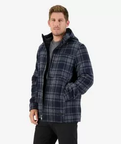 Swanndri Mens Hudson Hoody -Fishing Elegant store SW17435M Hudson Hoody CHARCOAL GRID OM 02 TopZoom 3 WEB