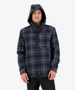 Swanndri Mens Hudson Hoody -Fishing Elegant store SW17435M Hudson Hoody CHARCOAL GRID OM 06 TopZoom 9 WEB