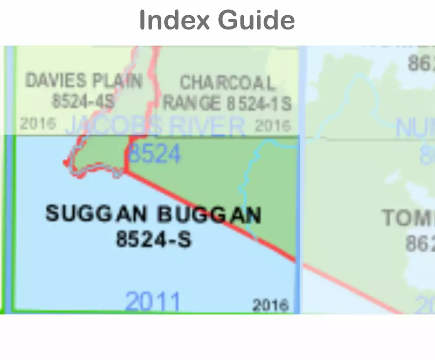 Australian Bush And Country Maps Suggan Buggan 8524-S NSW Topographic Map 1:50k 4 Australian Bush And Country Maps Suggan Buggan 8524-S NSW Topographic Map 1:50k - Image 2