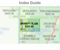 Australian Bush And Country Maps Swampy Plain 8525-4-S NSW Topographic Map 1 25k -Fishing Elegant store Swampy Plain 8525 4 S index