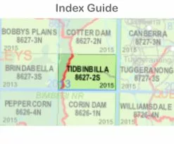 Australian Bush And Country Maps Tidbinbilla 8627-2-S NSW Topographic Map 1 25k -Fishing Elegant store Tidbinbilla 8627 2 S index