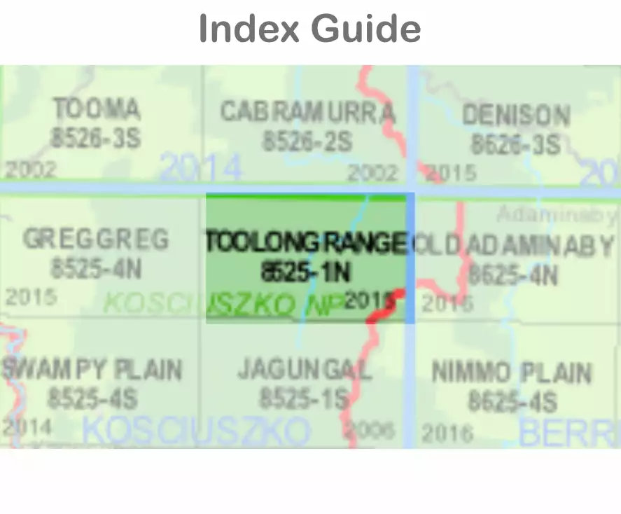 Australian Bush And Country Maps Toolong Range 8525-1-N NSW Topographic Map 1 25k 4 Australian Bush And Country Maps Toolong Range 8525-1-N NSW Topographic Map 1 25k - Image 2