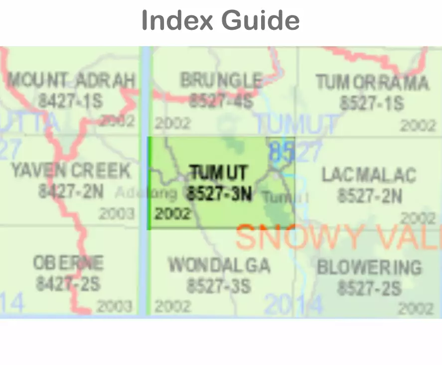 Australian Bush And Country Maps Tumut 8527-3-N NSW Topographic Map 1 25k 4 Australian Bush And Country Maps Tumut 8527-3-N NSW Topographic Map 1 25k - Image 2