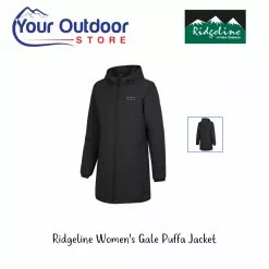 Ridgeline Womens Gale Puffa Jacket Black
