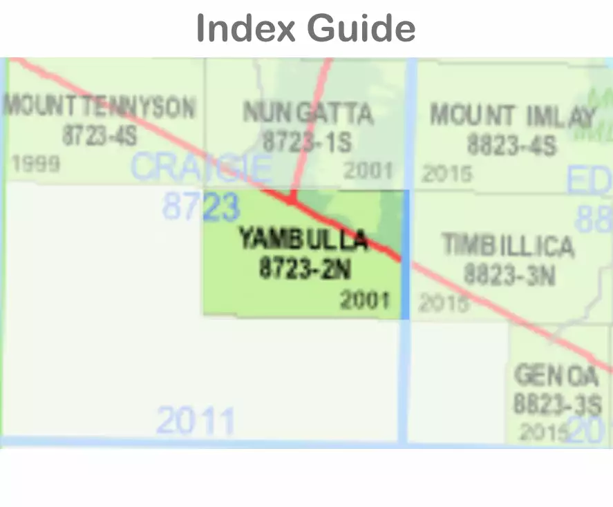 Australian Bush And Country Maps Yambulla 8723-2-N NSW Topographic Map 1 25k 4 Australian Bush And Country Maps Yambulla 8723-2-N NSW Topographic Map 1 25k - Image 2