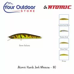 Atomic Hardz Jerk Minnow 80 Suspending -Fishing Elegant store atomic hardz jerk minnow 80 hero green galaxia