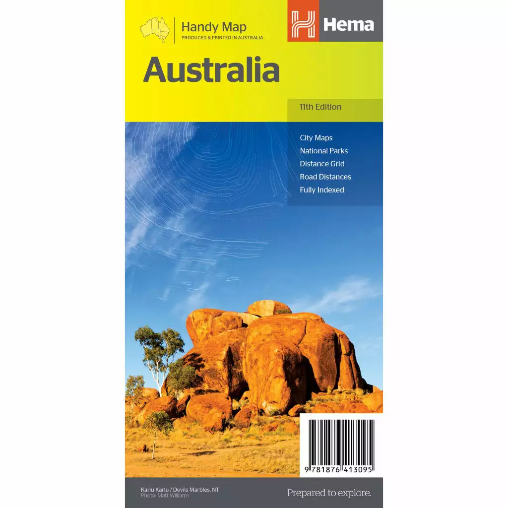 Hema Australia Handy Map 11th Edition 4 Hema Australia Handy Map 11th Edition - Image 2
