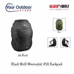 Black Wolf Minimalist 45 Backpack