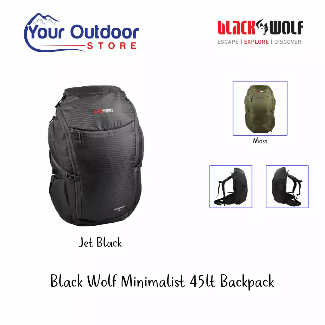 Black Wolf Minimalist 45 Backpack 3 Black Wolf Minimalist 45 Backpack