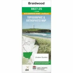 Australian Bush And Country Maps Braidwood 8827-2-S NSW Topographic Map 1 25k