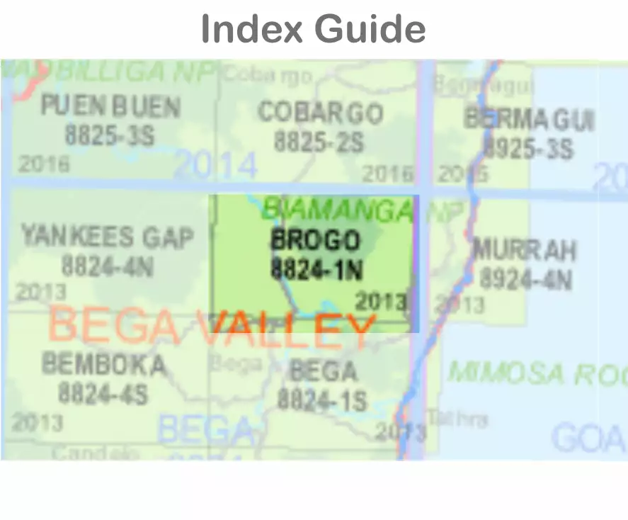 Australian Bush And Country Maps Brogo 8824-1-N NSW Topographic Map 1 25k 4 Australian Bush And Country Maps Brogo 8824-1-N NSW Topographic Map 1 25k - Image 2